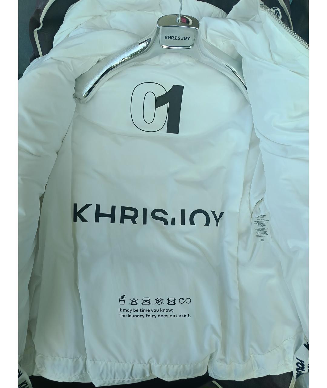 KHRISJOY Белый полиэстеровый пуховик, фото 4