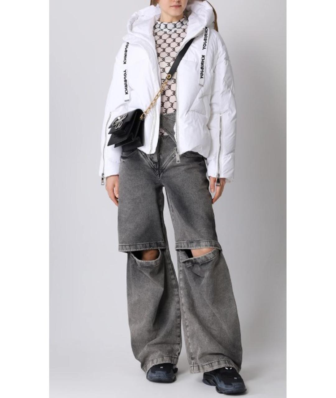 KHRISJOY Белый полиэстеровый пуховик, фото 7