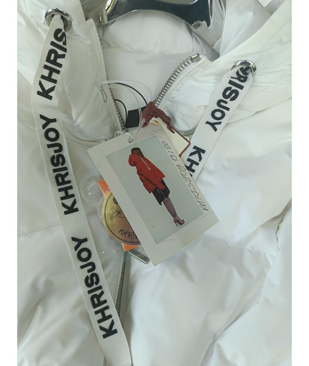 KHRISJOY Белый полиэстеровый пуховик, фото 3