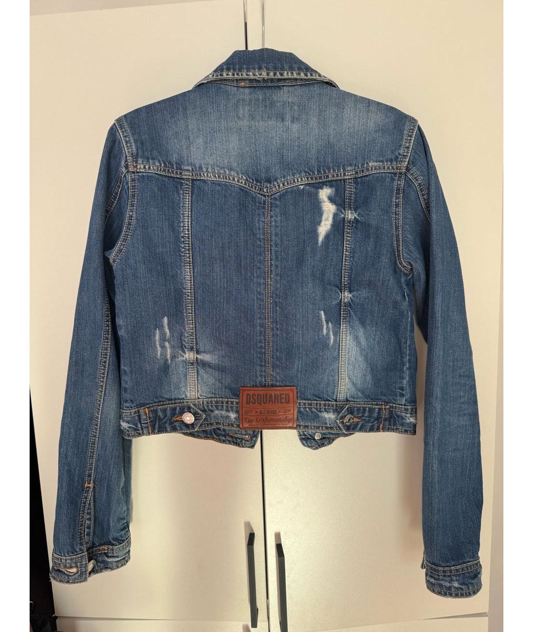 DSQUARED2 Синяя деним куртка, фото 2