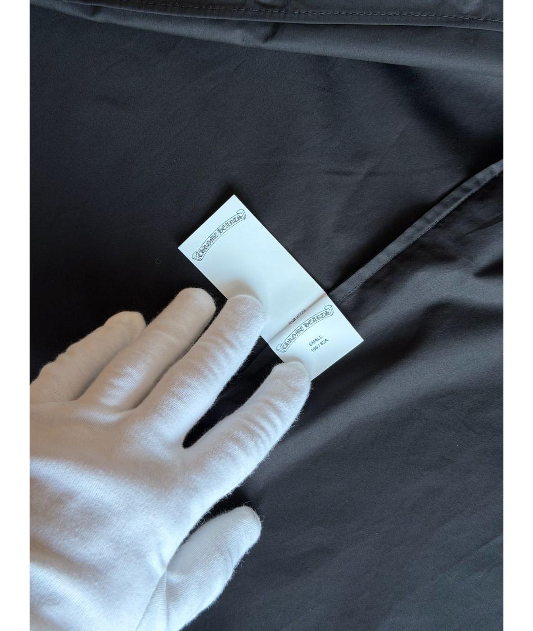 CHROME HEARTS Черная хлопковая рубашка, фото 5