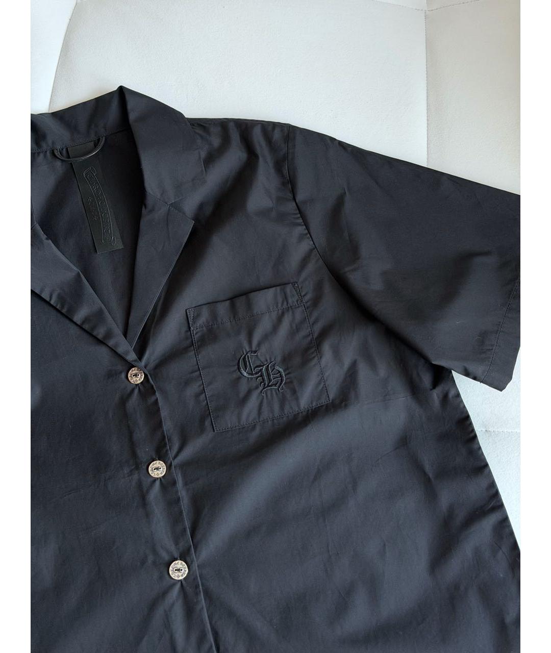 CHROME HEARTS Черная хлопковая рубашка, фото 2