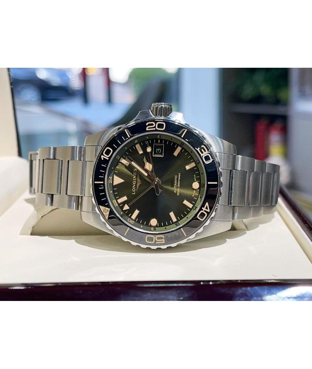 LONGINES Серебряные стальные часы, фото 4