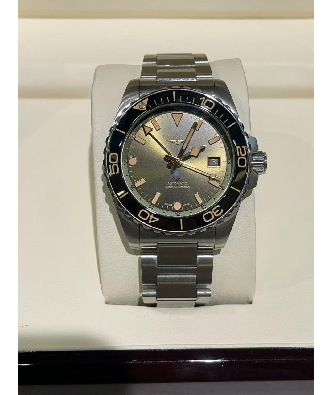 LONGINES Серебряные стальные часы, фото 3