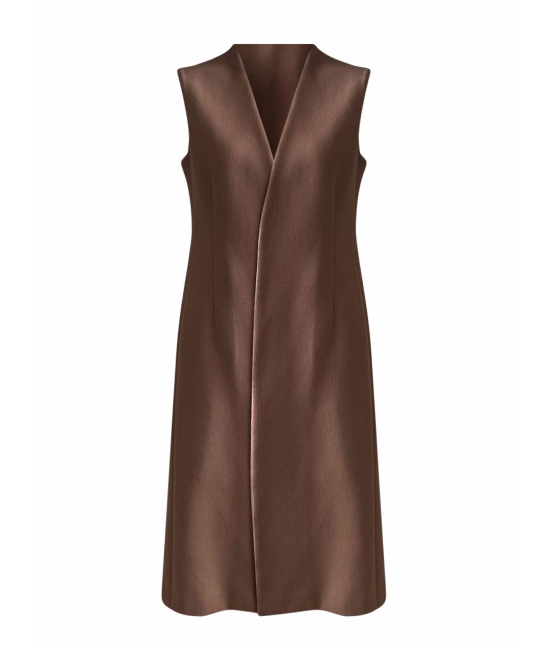CHRISTIAN DIOR Коричневый кашемировый жилет, фото 1