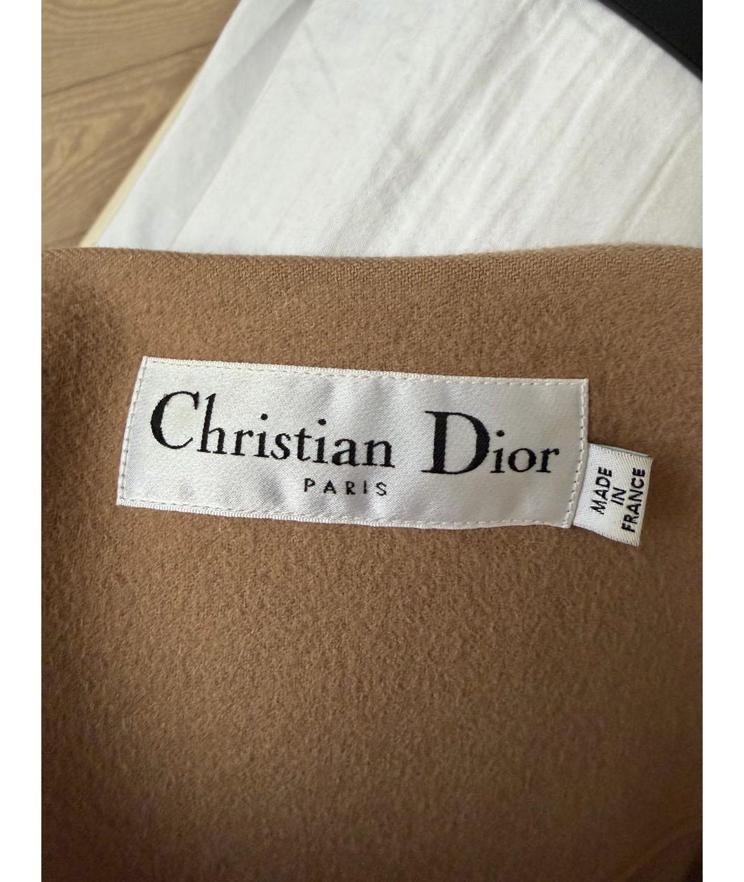 CHRISTIAN DIOR Коричневый кашемировый жилет, фото 4