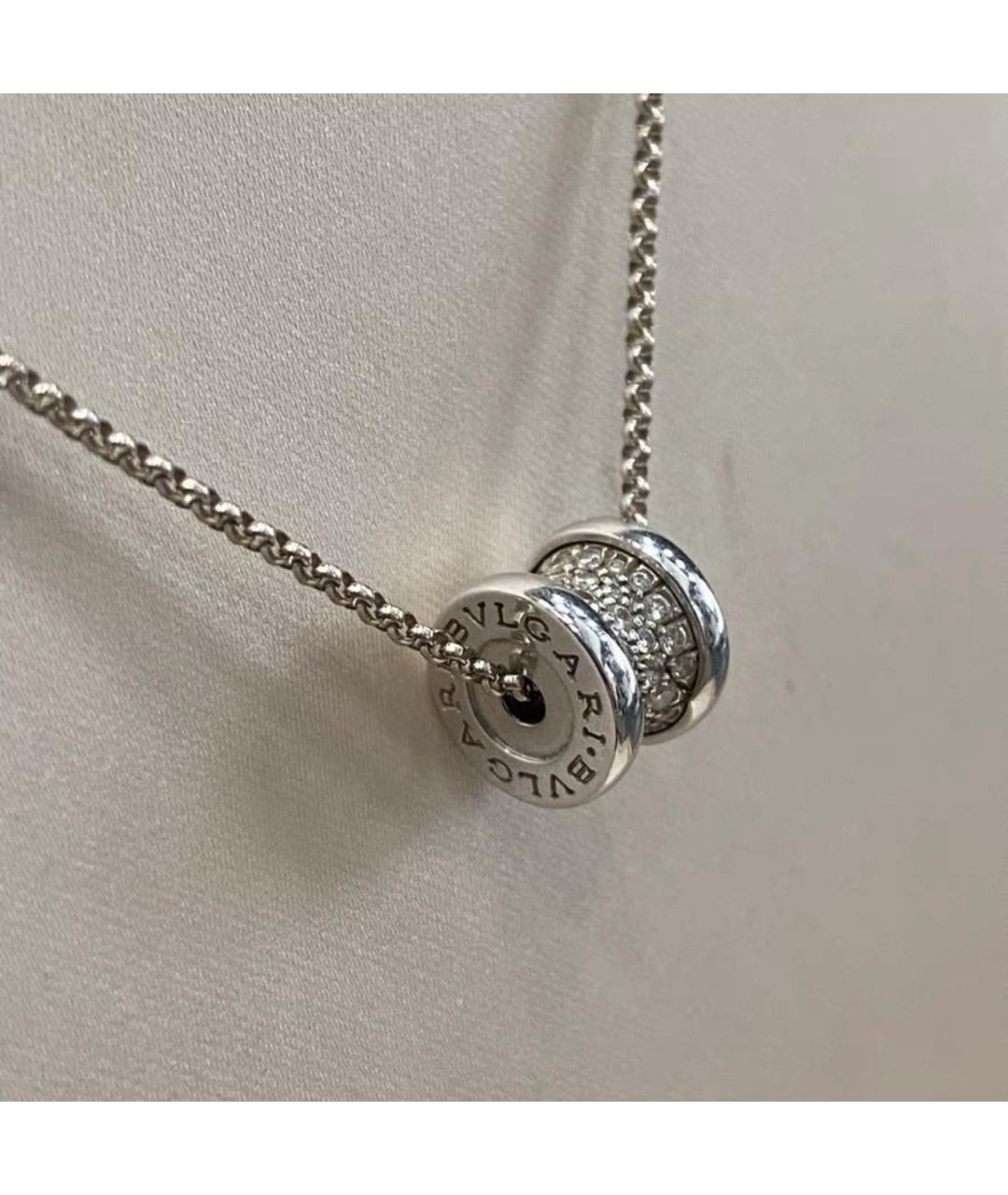 BVLGARI Белое колье из белого золота, фото 3
