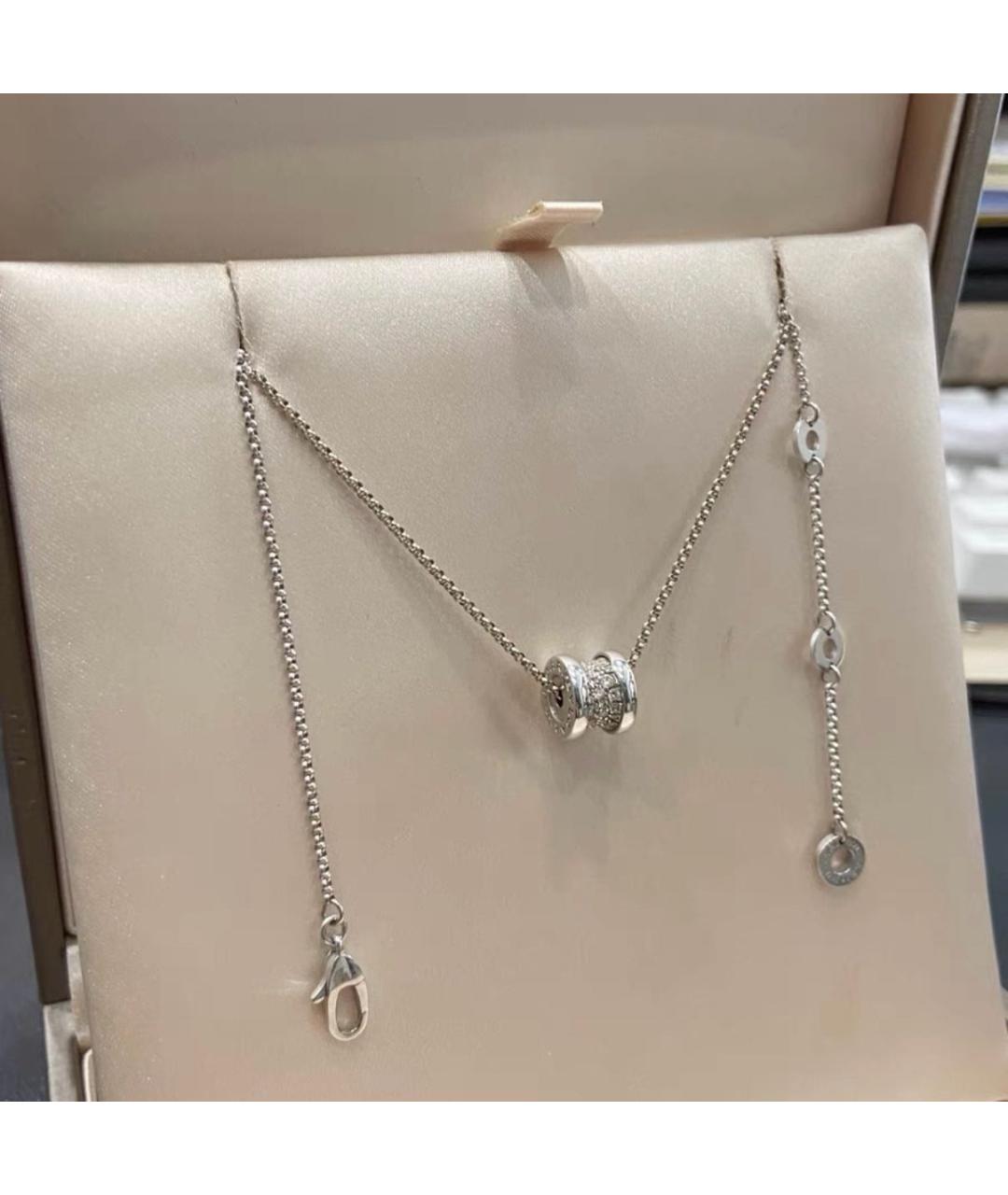 BVLGARI Белое колье из белого золота, фото 4