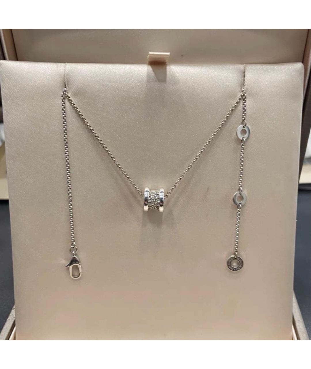 BVLGARI Белое колье из белого золота, фото 2