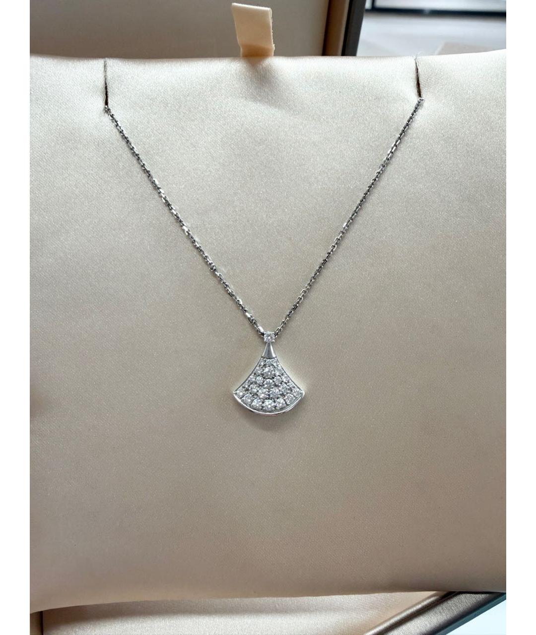 BVLGARI Белое колье из белого золота, фото 6