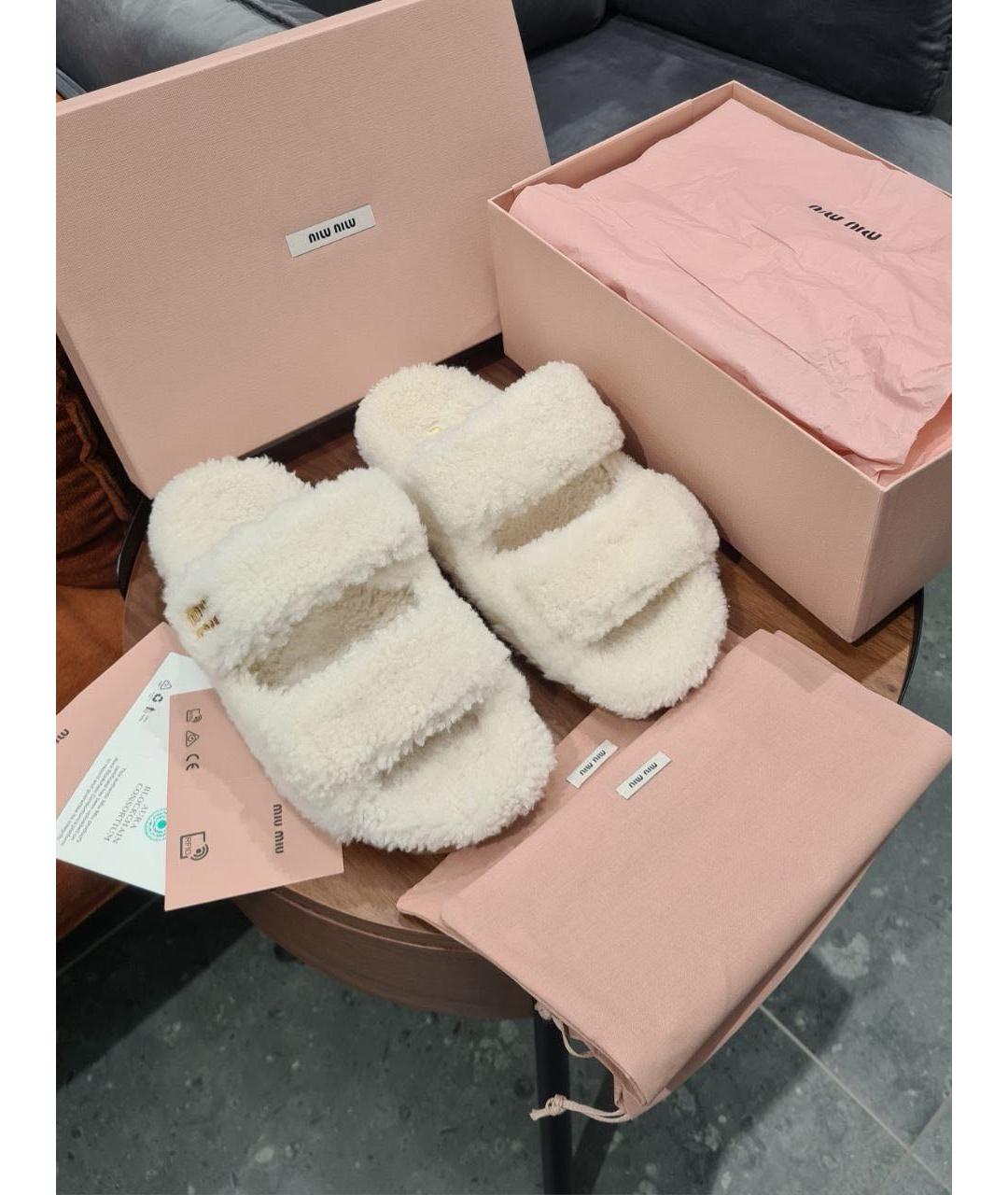 MIU MIU Белые сандалии, фото 7