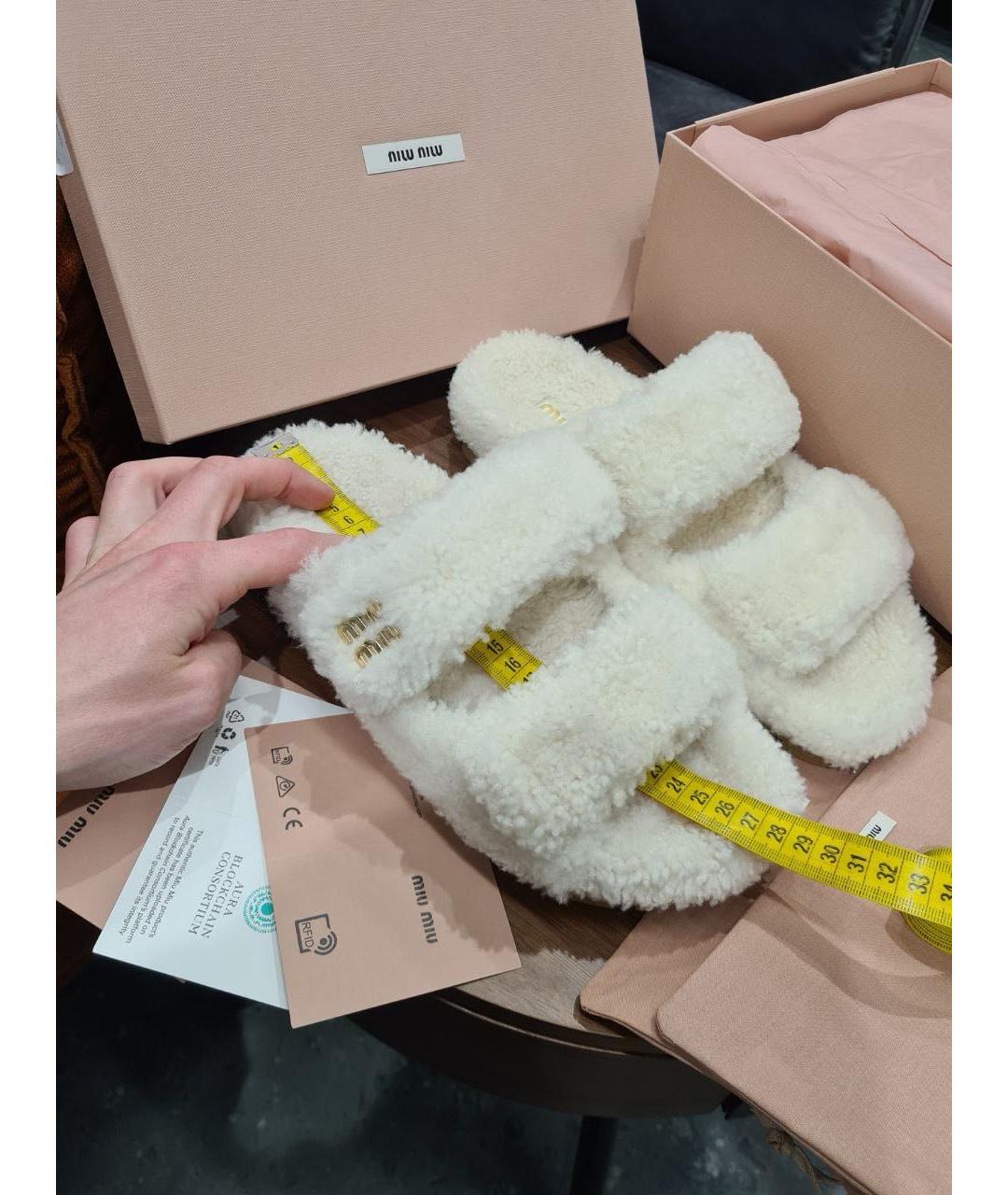 MIU MIU Белые сандалии, фото 6