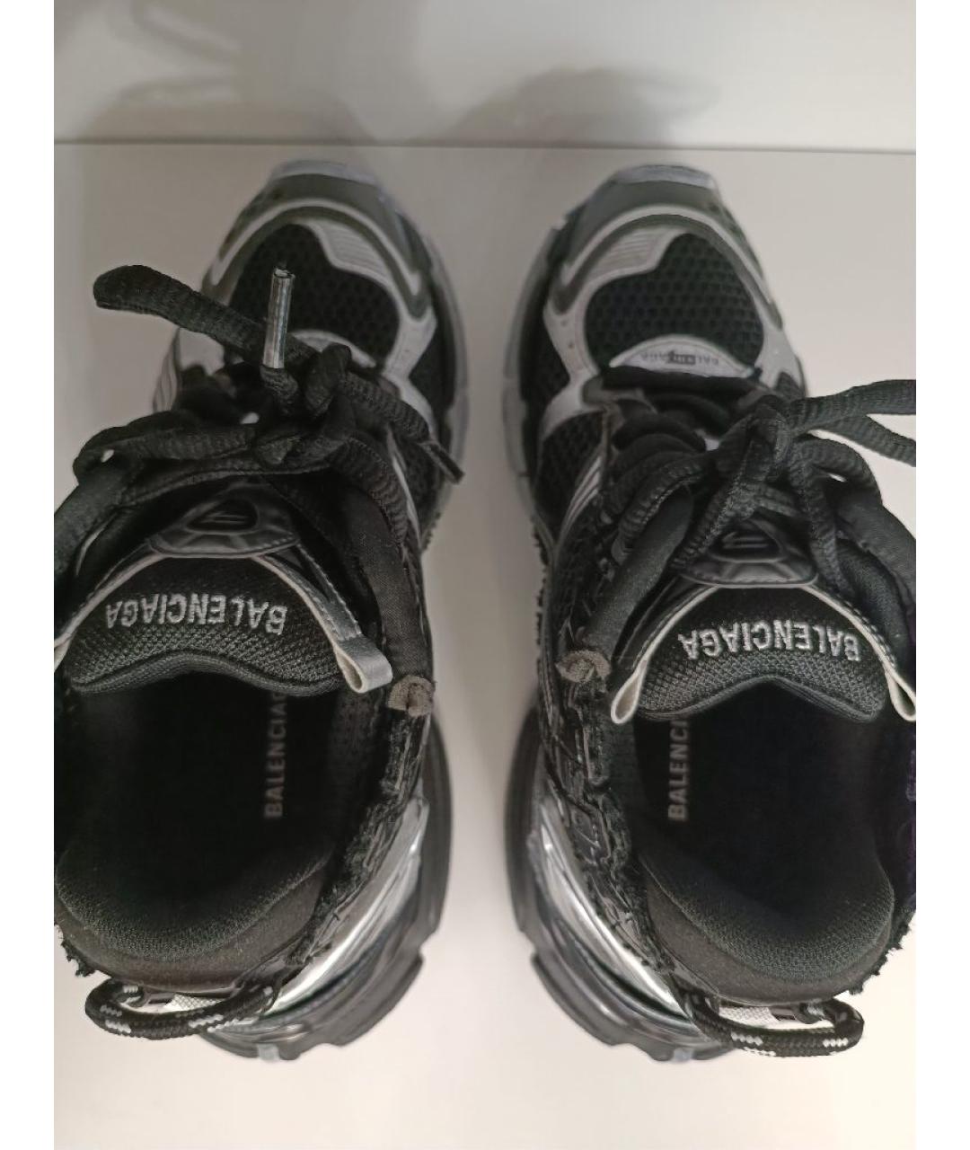 BALENCIAGA Черные текстильные кроссовки, фото 3