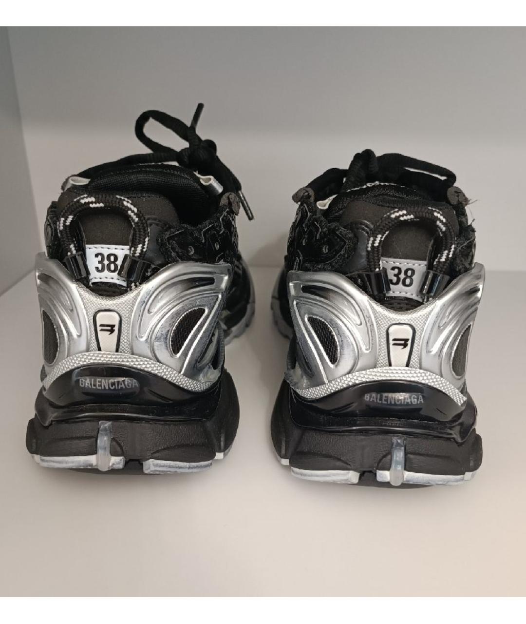 BALENCIAGA Черные текстильные кроссовки, фото 4