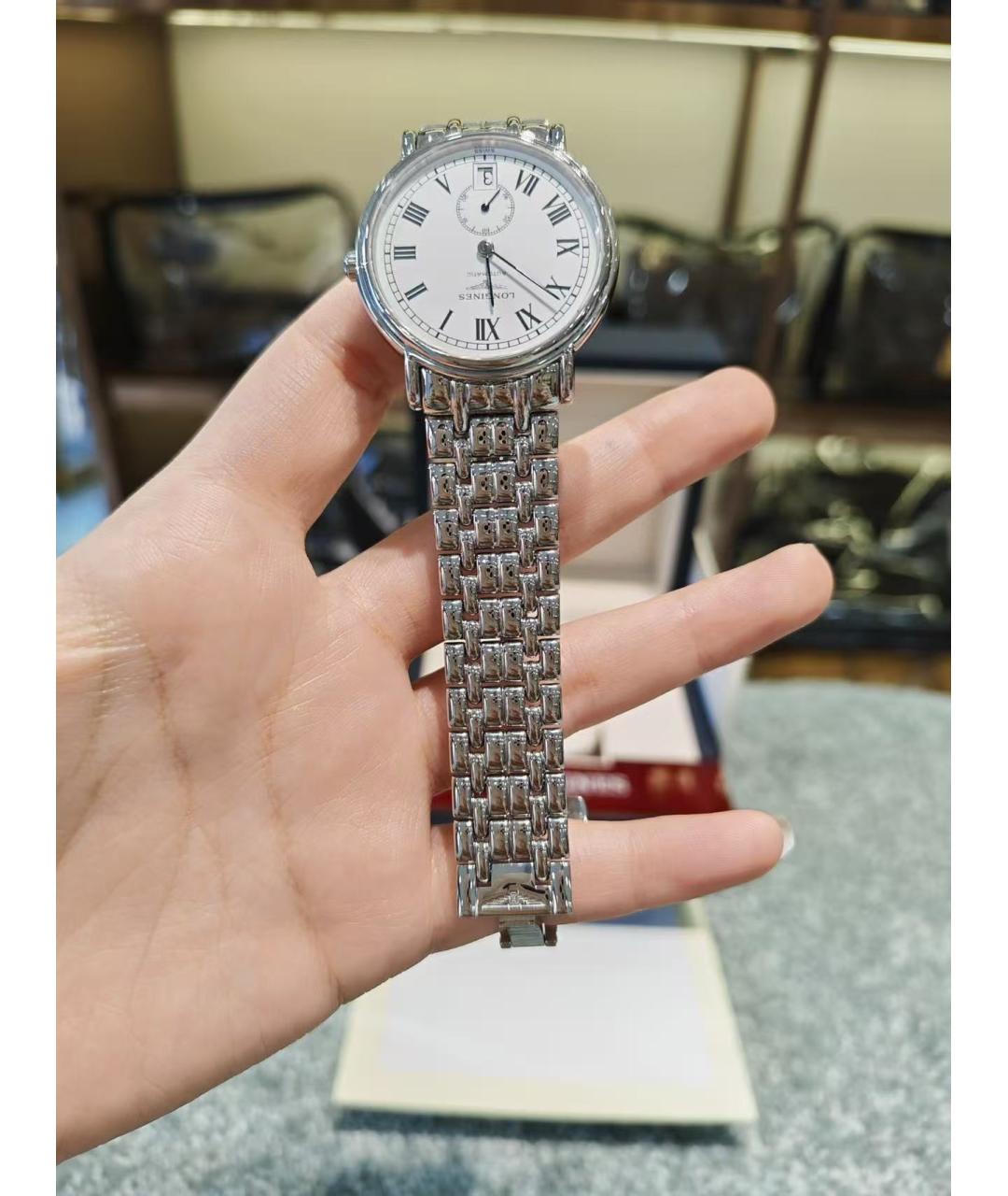 LONGINES Серебряные часы, фото 4