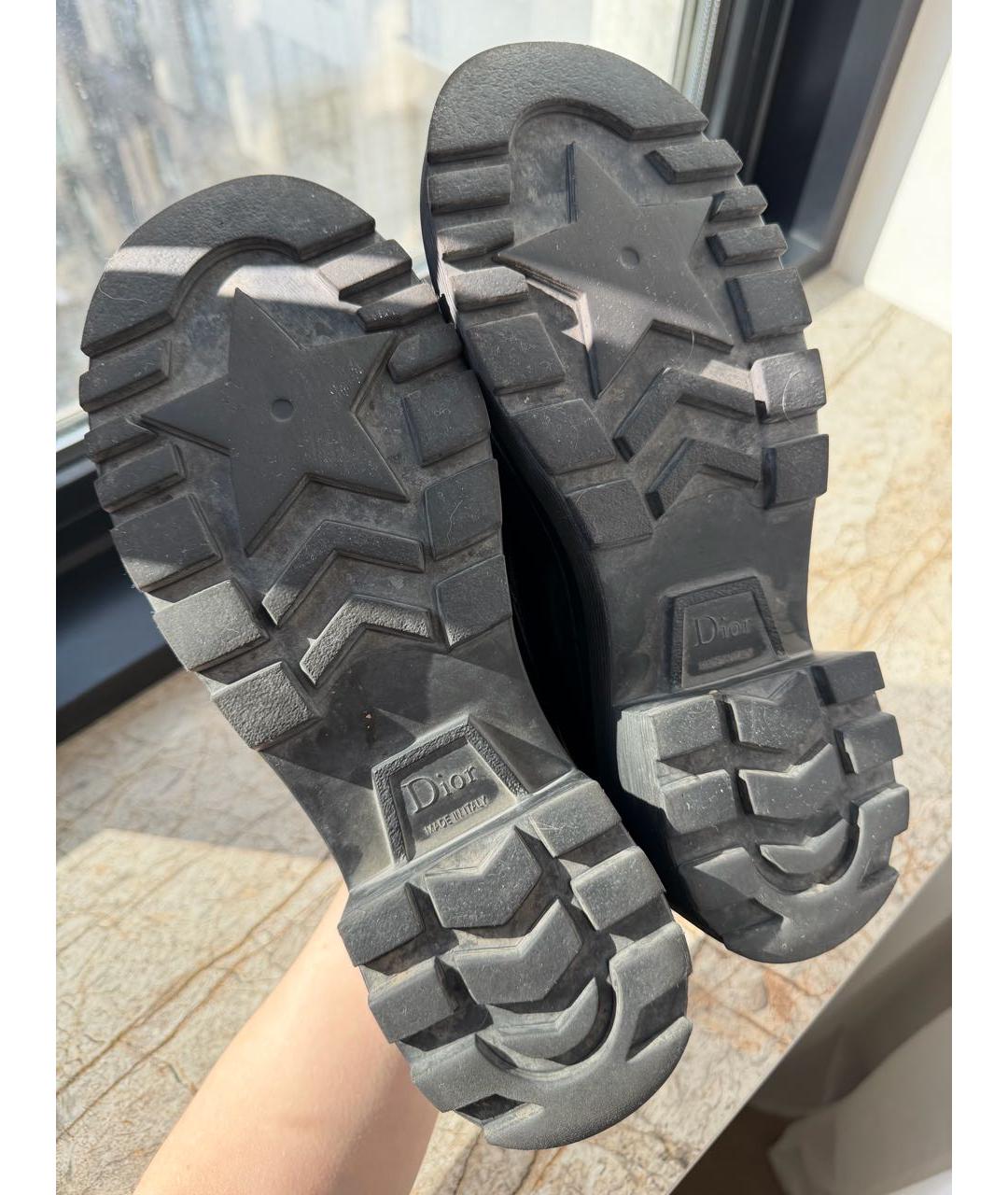 CHRISTIAN DIOR Черные кожаные лоферы, фото 5