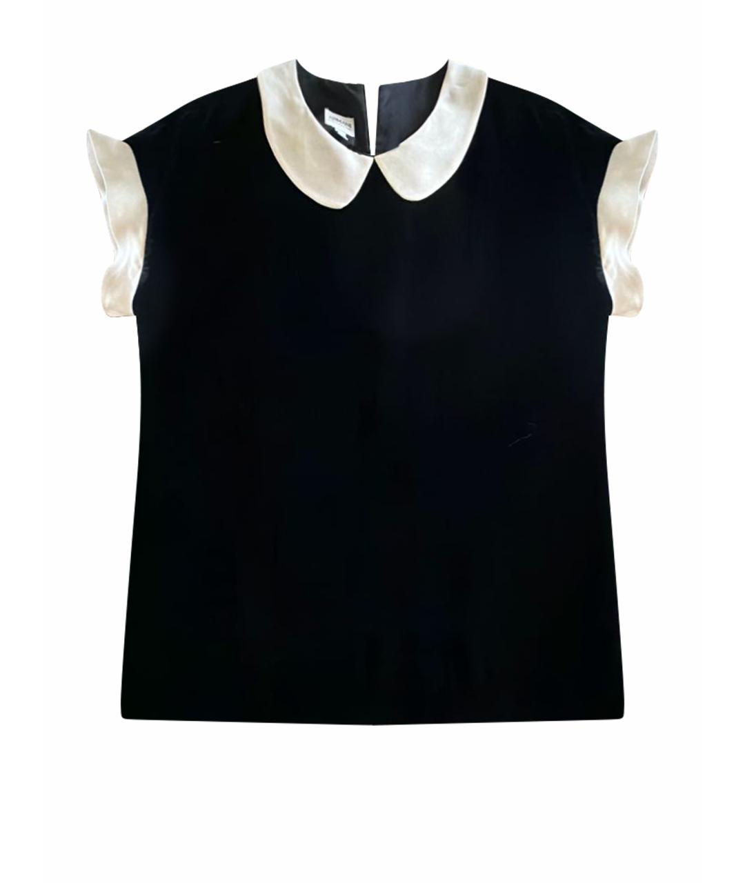 ARMANI COLLEZIONI Черная бархатная блузы, фото 1