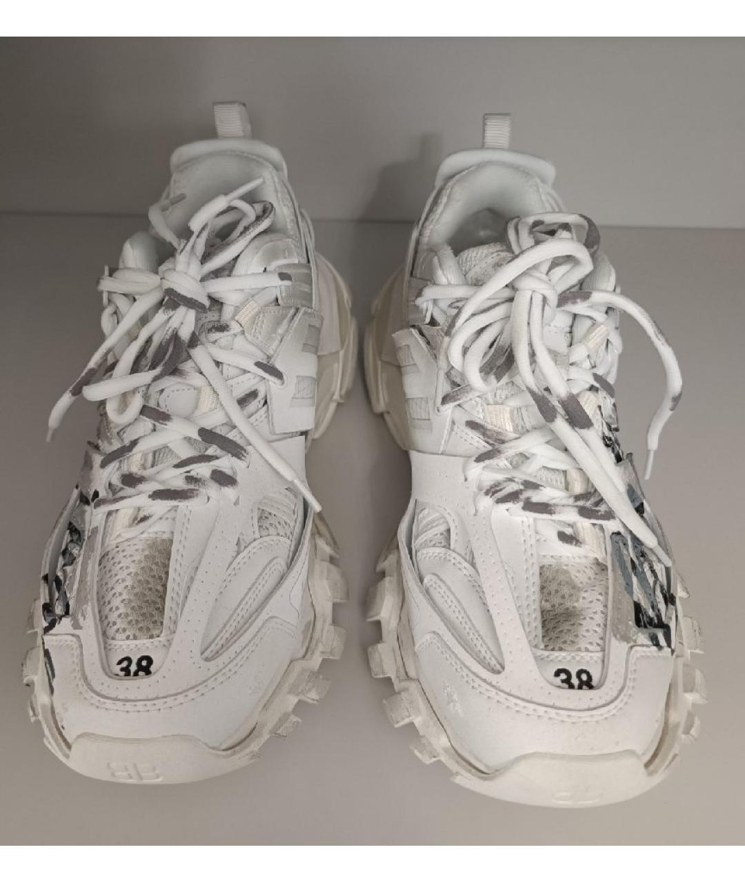 BALENCIAGA Белые текстильные кроссовки, фото 2