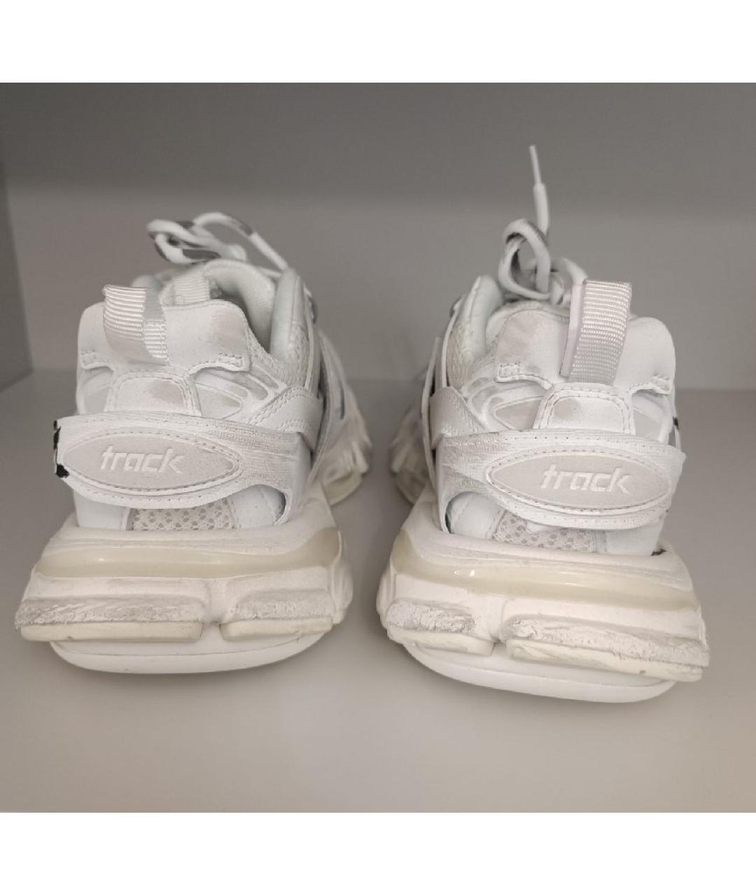 BALENCIAGA Белые текстильные кроссовки, фото 4