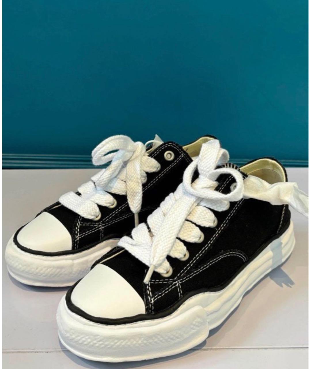 Mihara Yasuhiro Черные низкие кроссовки / кеды, фото 2