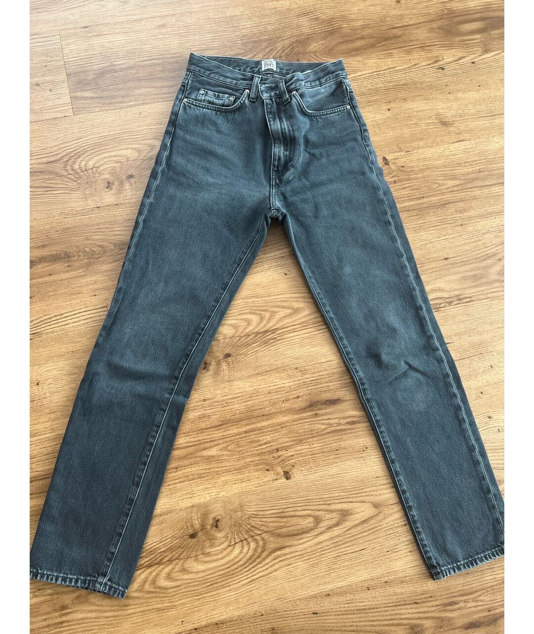 TOTEME Серые прямые джинсы, фото 4