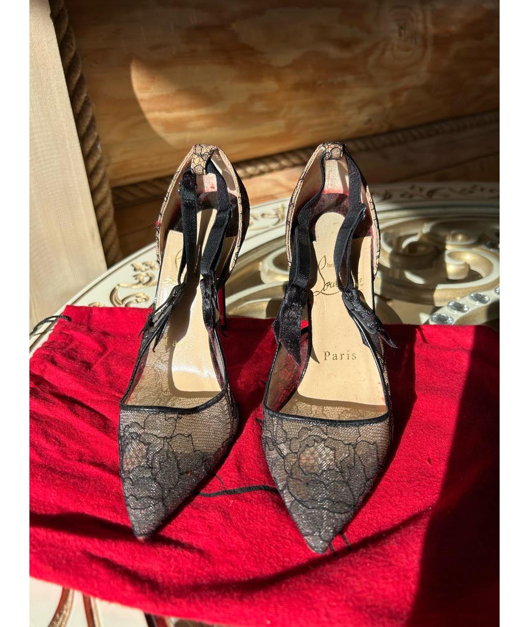 CHRISTIAN LOUBOUTIN Черные туфли, фото 2