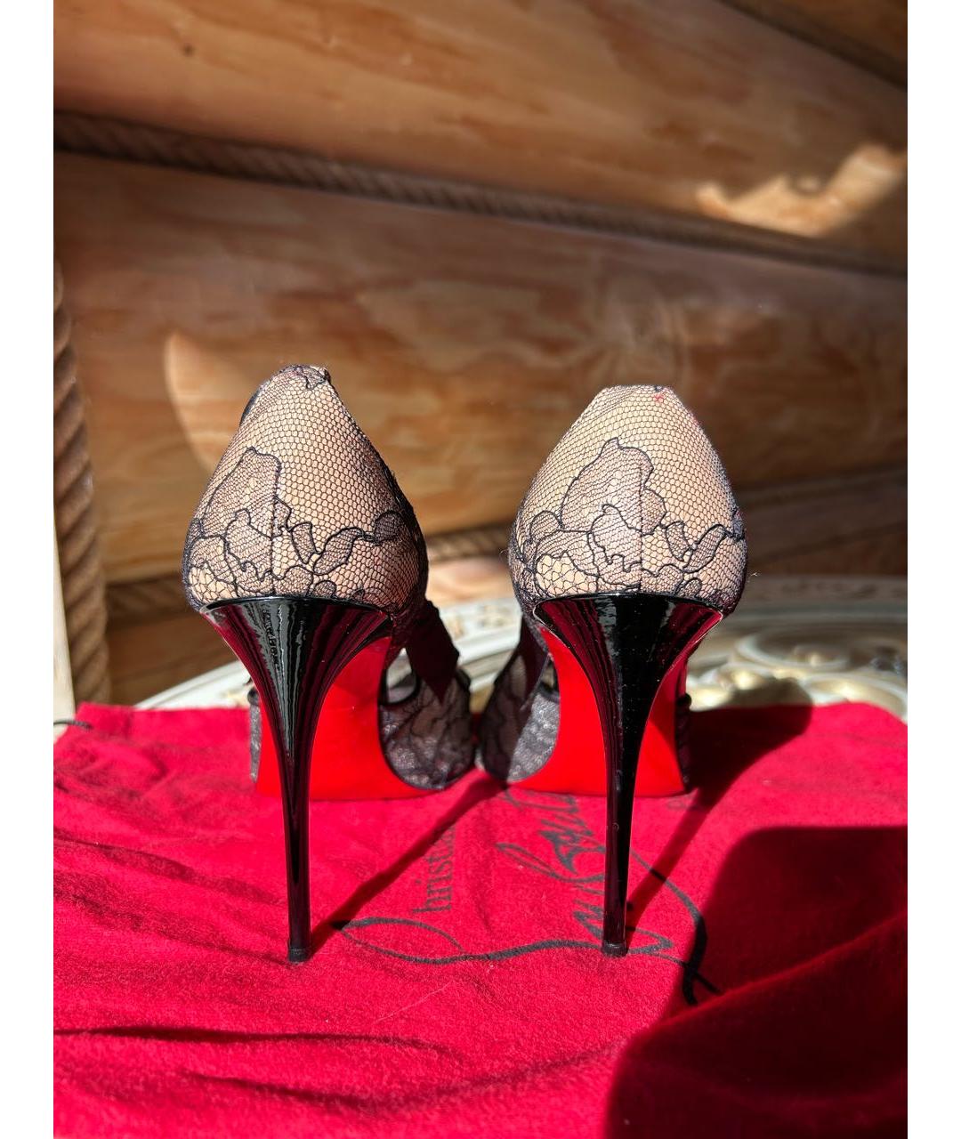 CHRISTIAN LOUBOUTIN Черные туфли, фото 4