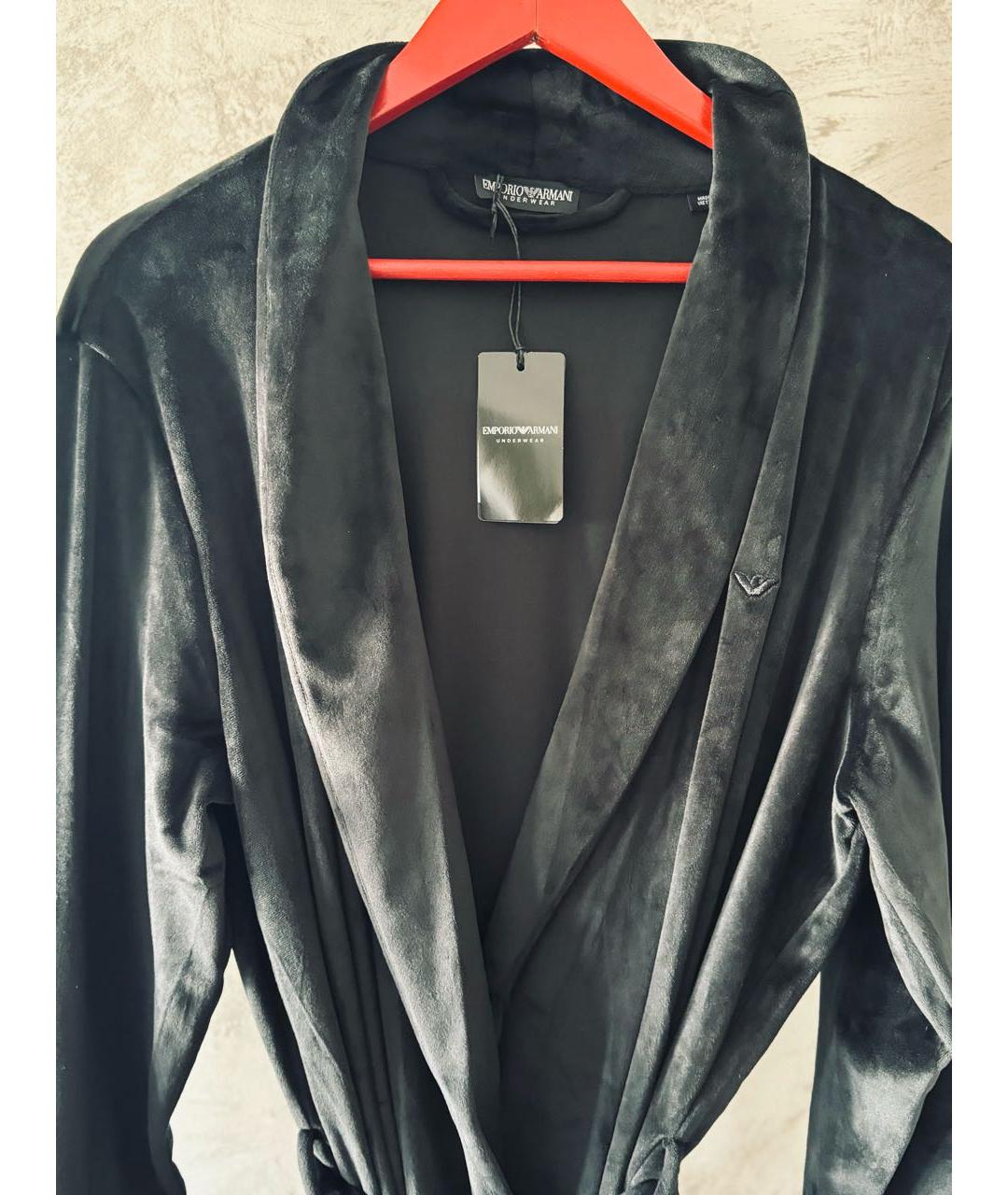 EMPORIO ARMANI Черный халаты, фото 8
