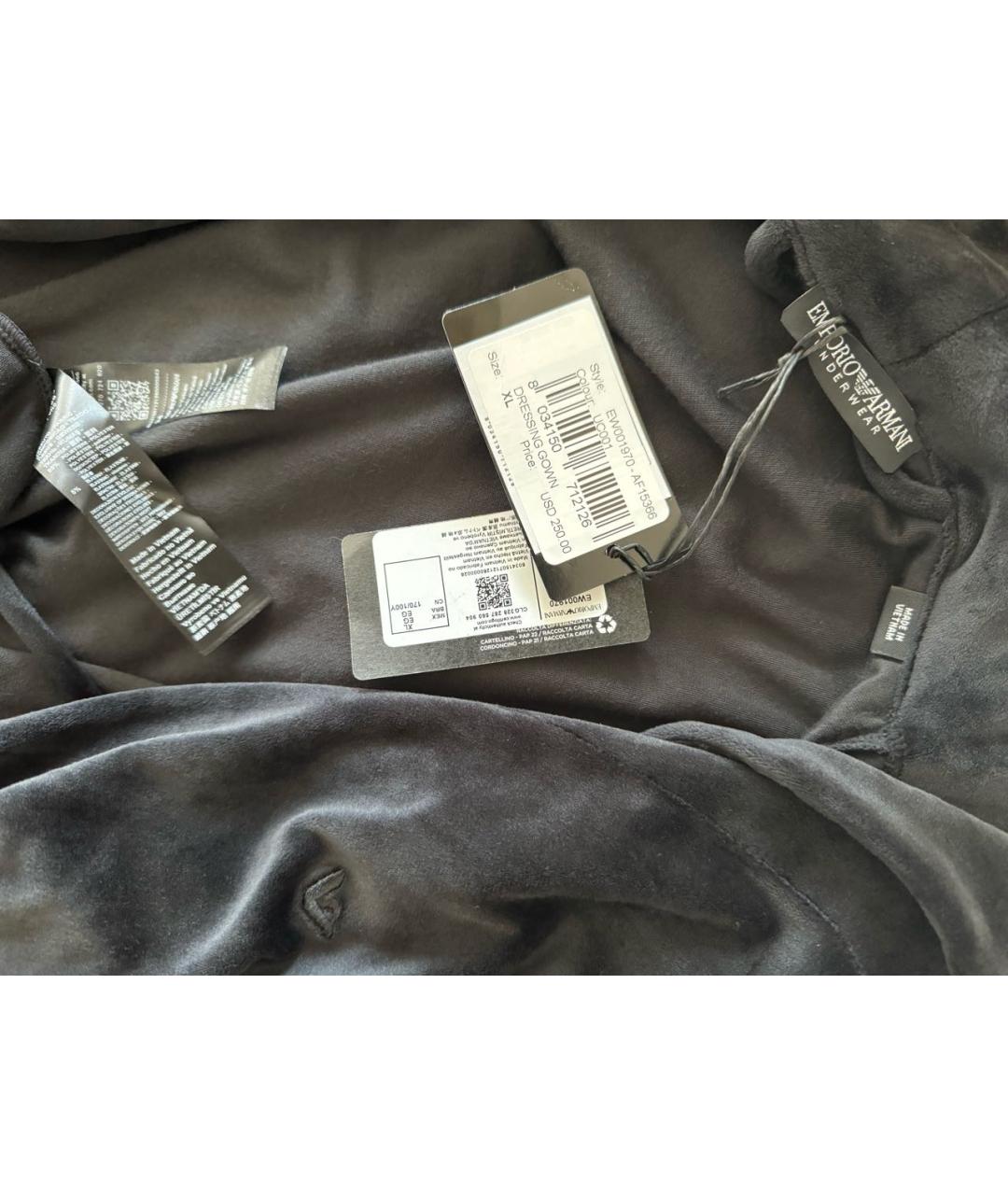 EMPORIO ARMANI Черный халаты, фото 6