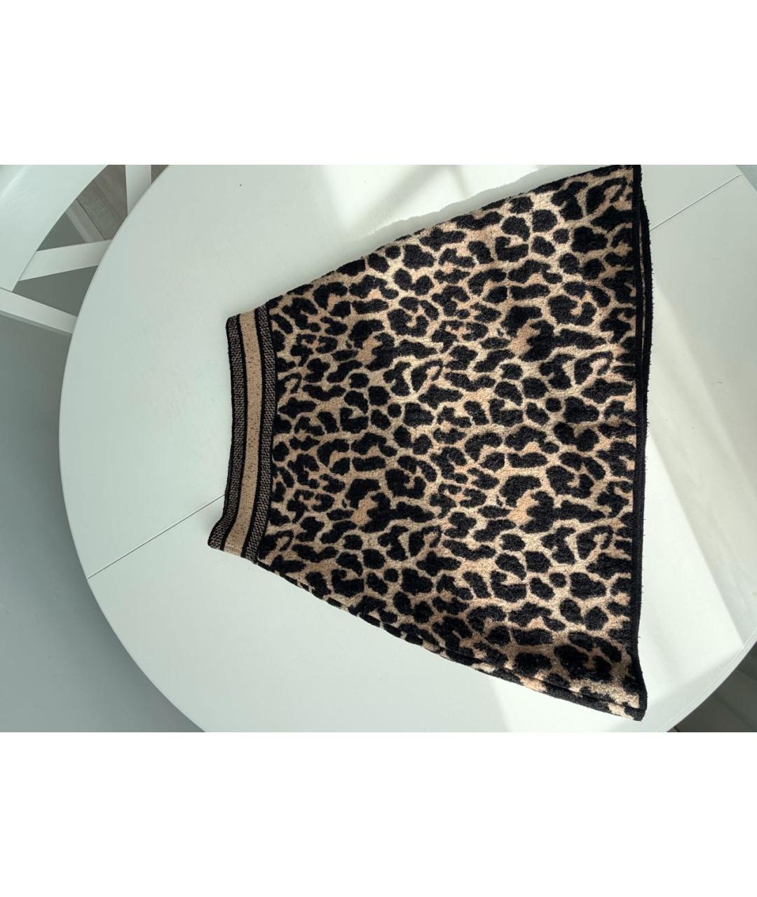 CHRISTIAN DIOR Мульти шерстяная юбка мини, фото 2