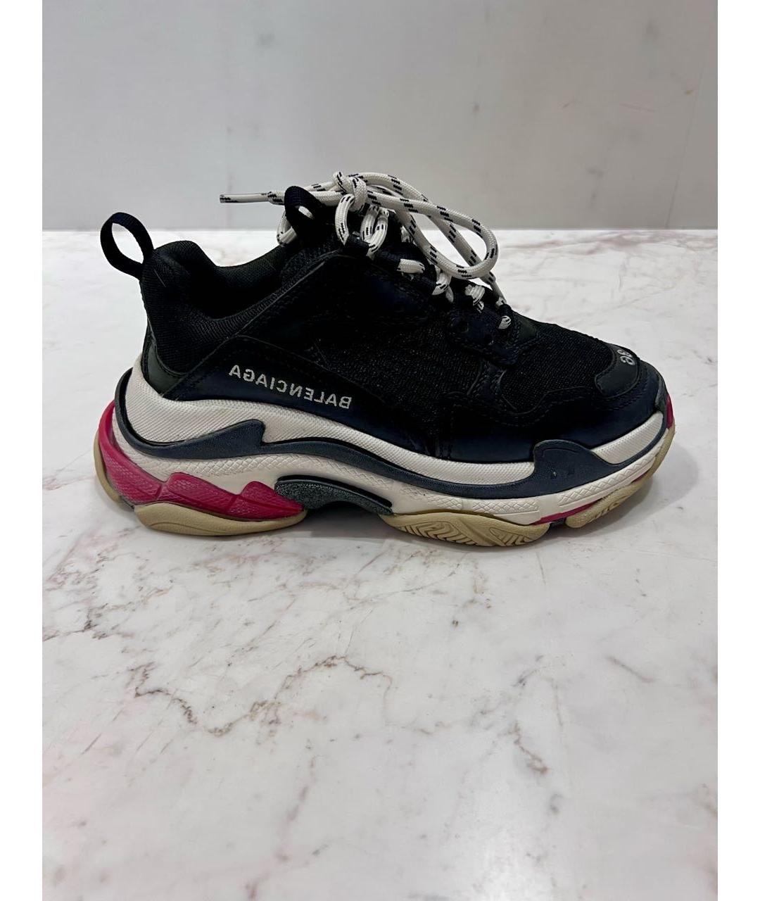 BALENCIAGA Черные синтетические кроссовки, фото 6