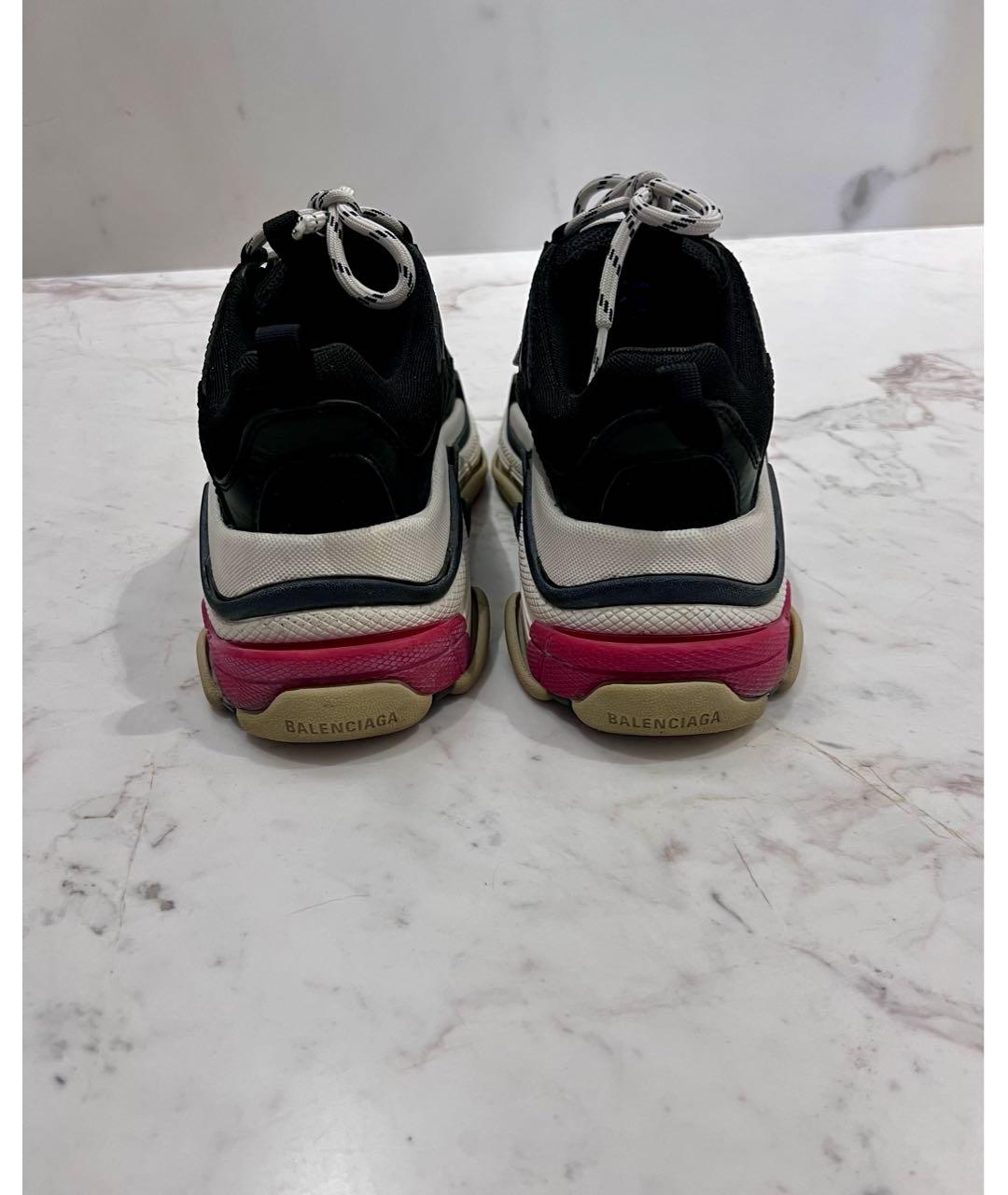 BALENCIAGA Черные синтетические кроссовки, фото 4