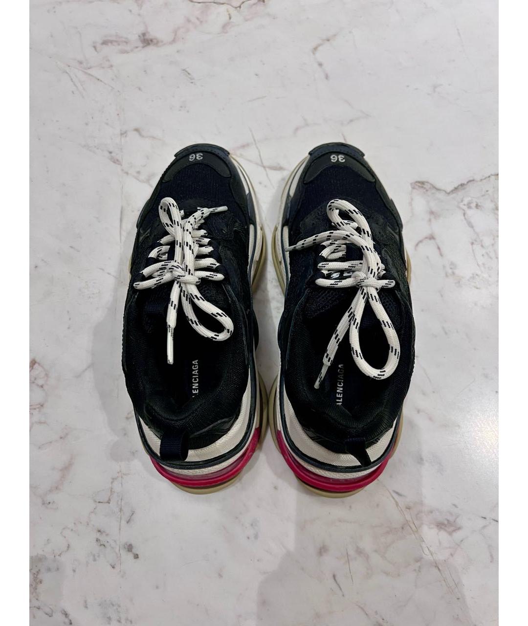 BALENCIAGA Черные синтетические кроссовки, фото 3