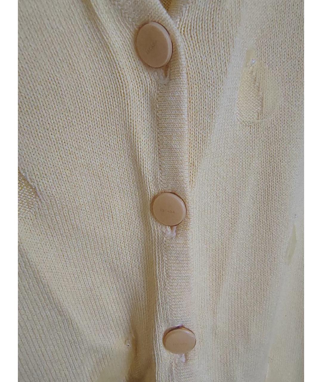 ESCADA Желтый вискозный кардиган, фото 4