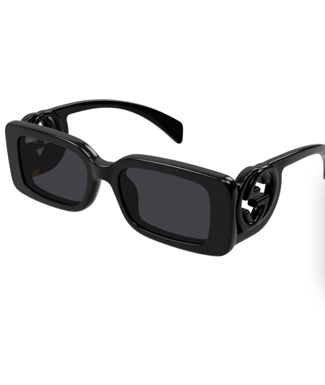GUCCI Черные пластиковые солнцезащитные очки, фото 2