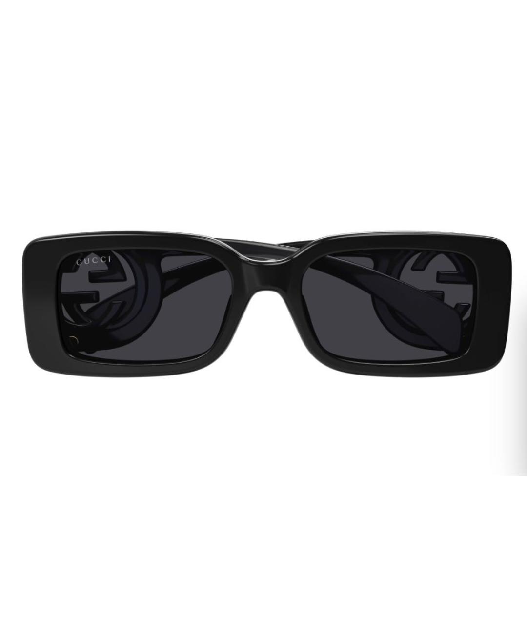 GUCCI Черные пластиковые солнцезащитные очки, фото 4