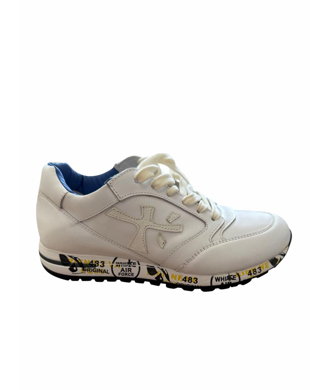 PREMIATA Белые кожаные кеды, фото 1