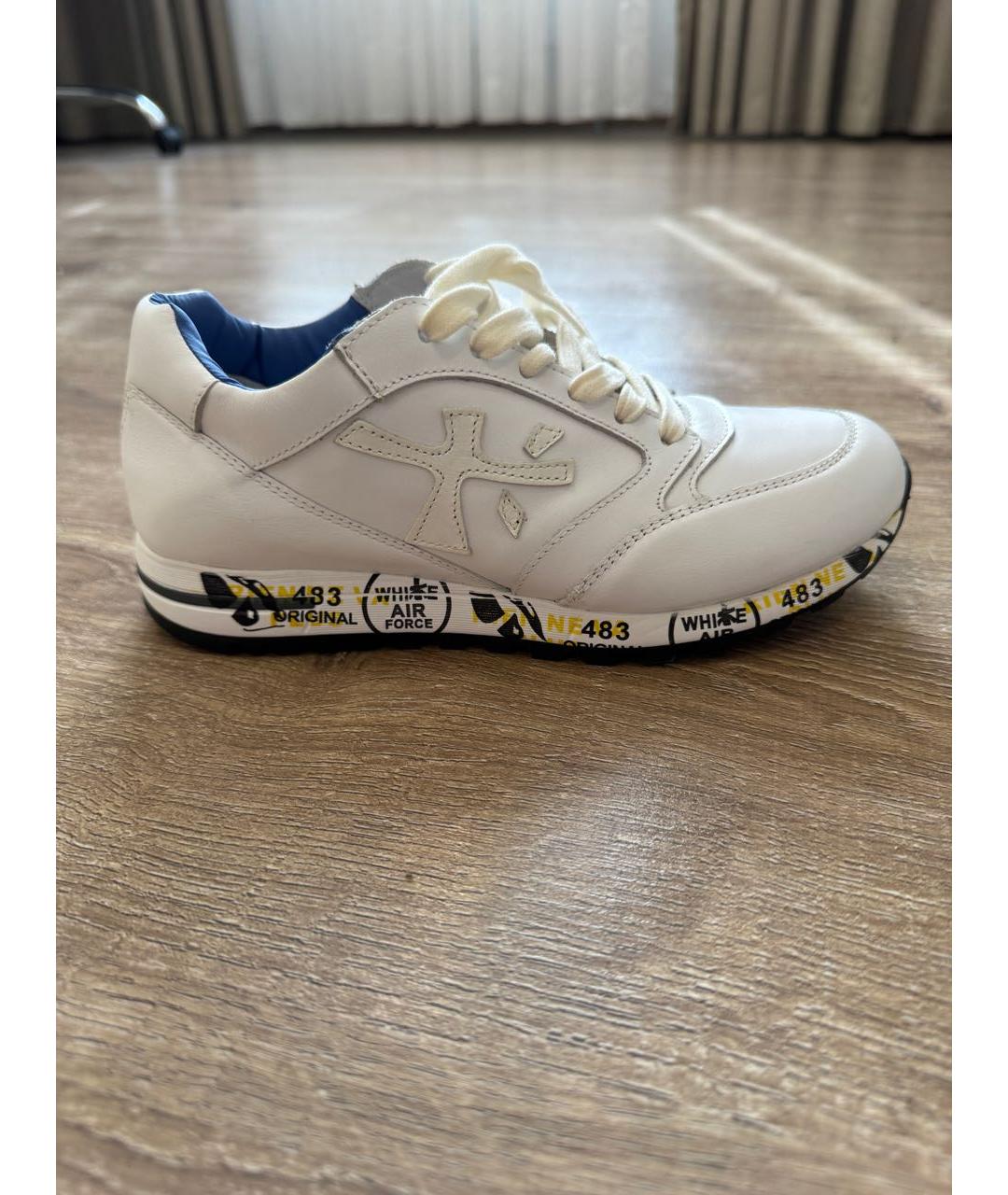 PREMIATA Белые кожаные кеды, фото 6