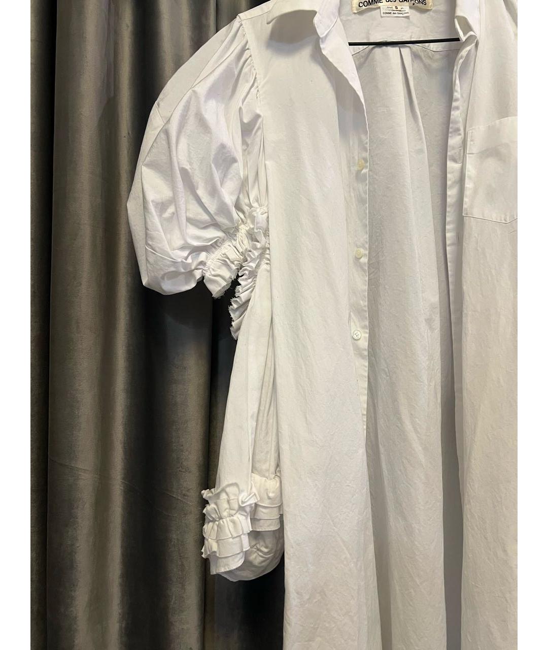 COMME DES GARÇONS Белое хлопковое повседневное платье, фото 2