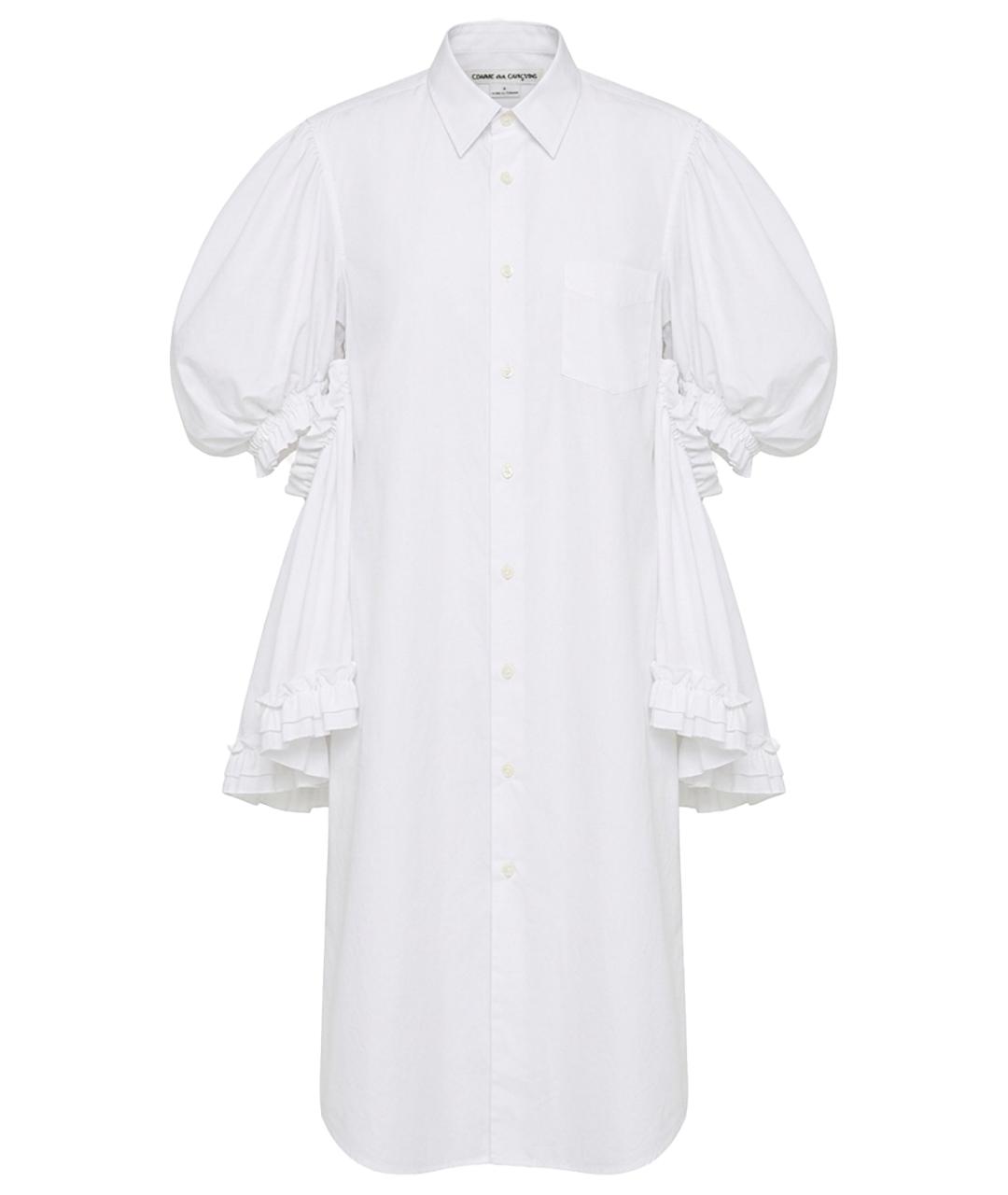 COMME DES GARÇONS Белое хлопковое повседневное платье, фото 1