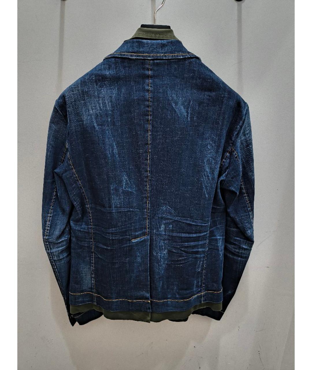 DSQUARED2 Синий деним пиджак, фото 2