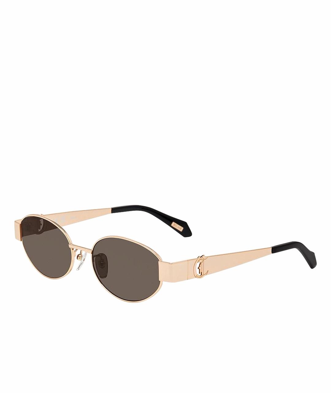 JUST CAVALLI Золотые солнцезащитные очки, фото 1