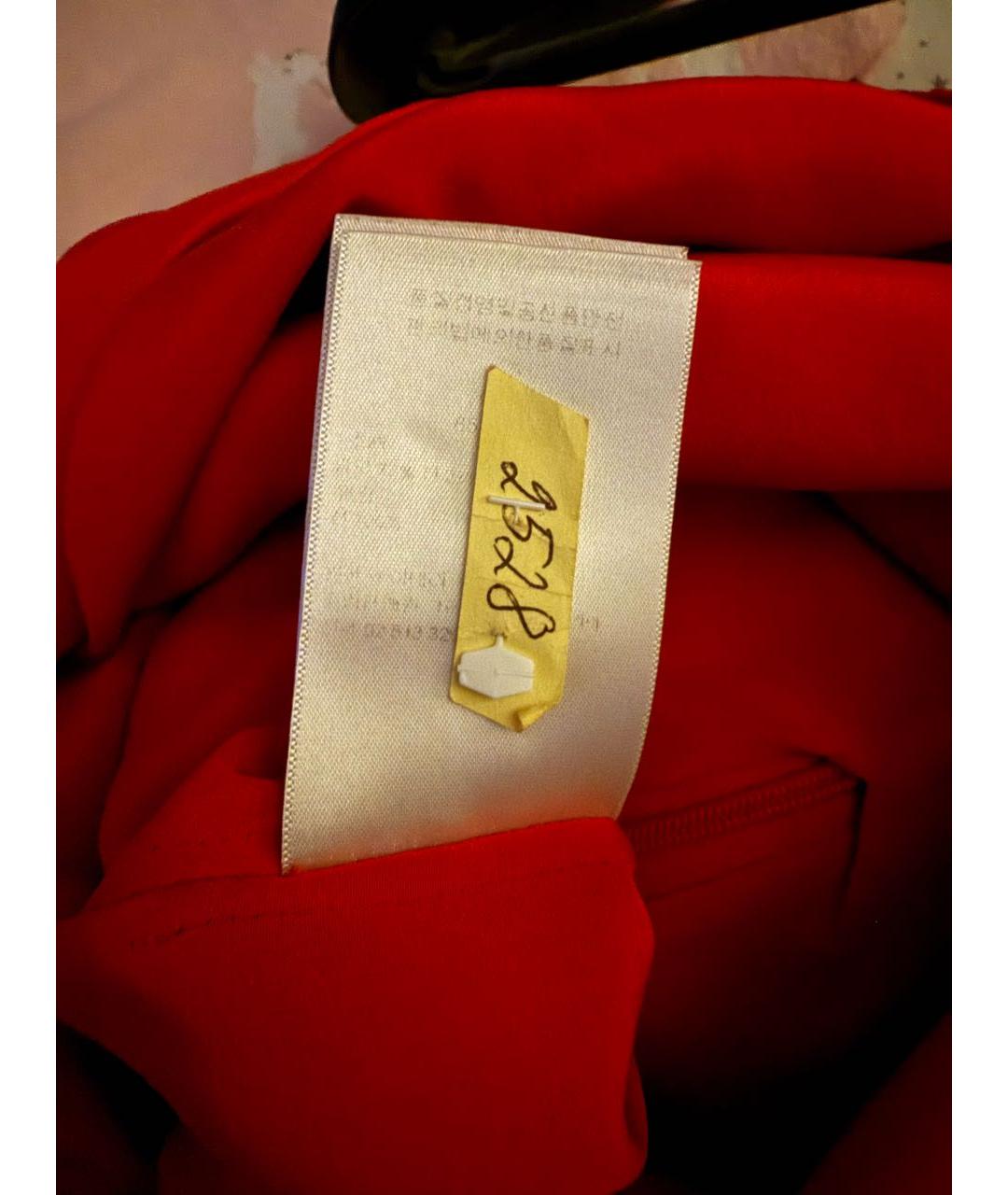 CHRISTIAN DIOR Оранжевое шерстяное коктейльное платье, фото 8