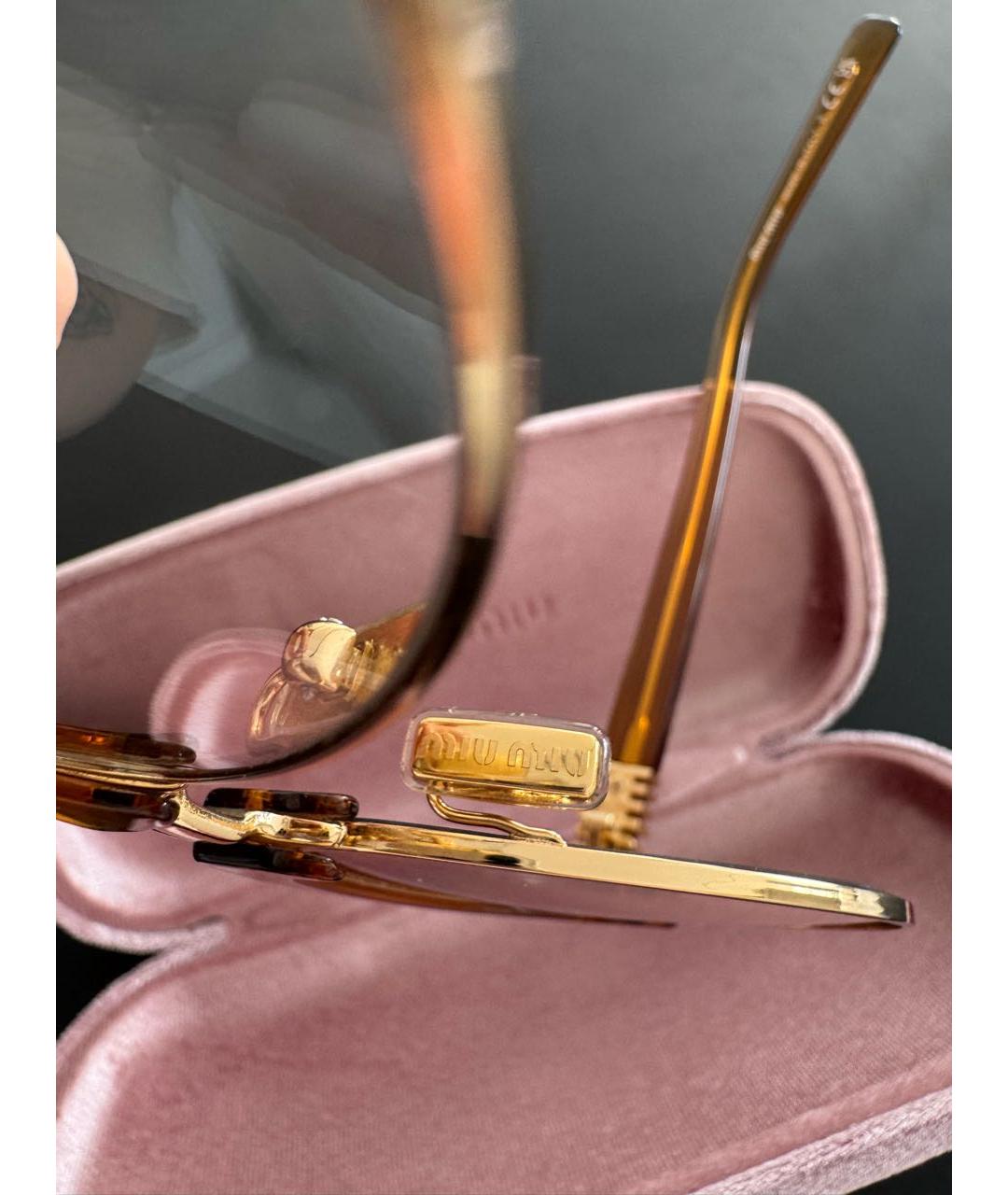 MIU MIU Коричневые солнцезащитные очки, фото 5