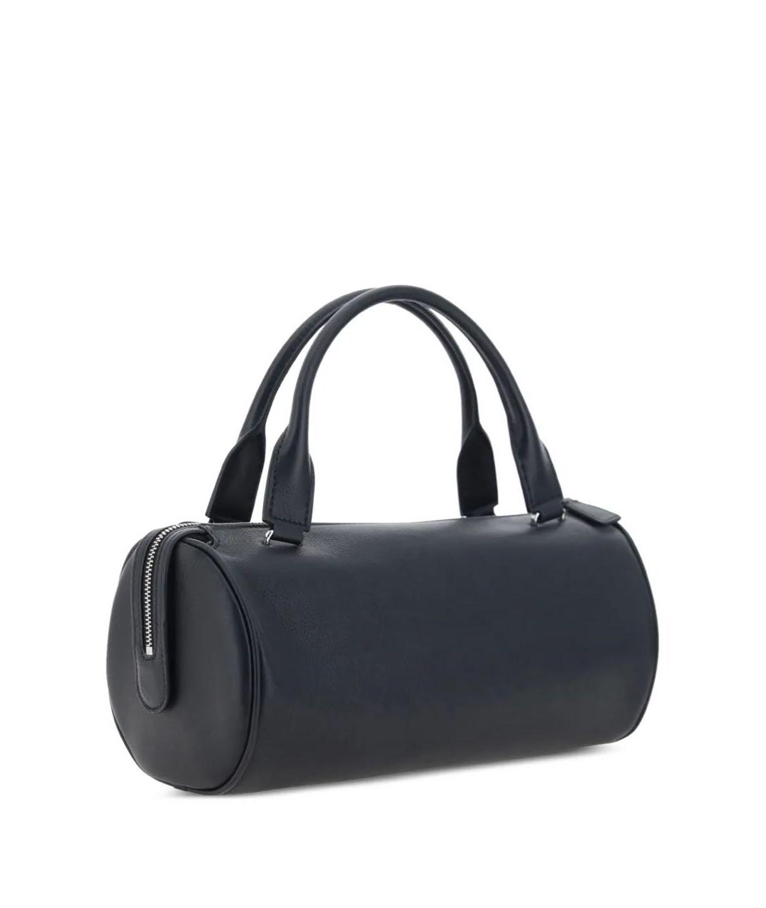 THE ROW Черная кожаная сумка с короткими ручками, фото 1