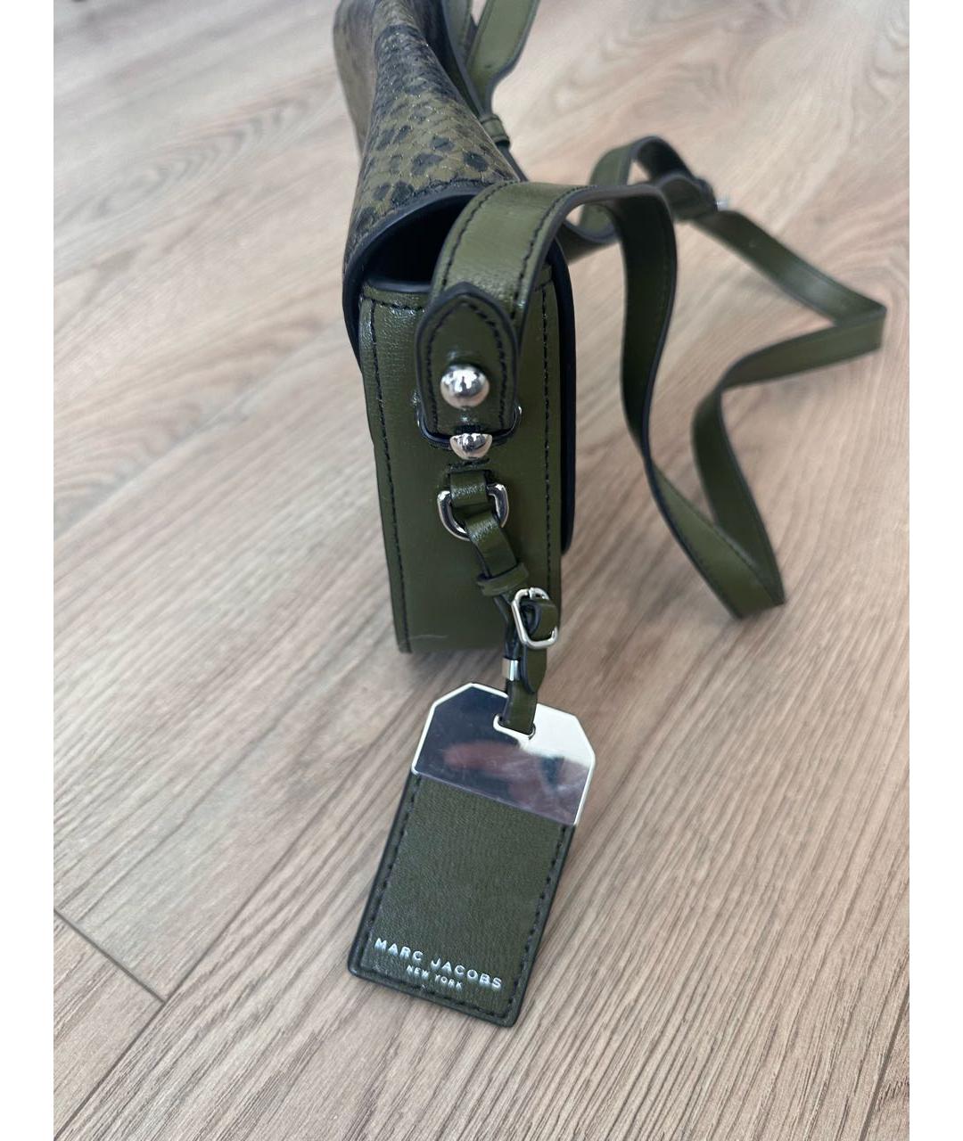 MARC JACOBS Хаки кожаная сумка через плечо, фото 2
