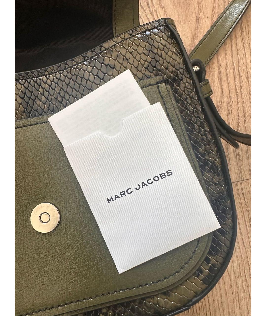 MARC JACOBS Хаки кожаная сумка через плечо, фото 6