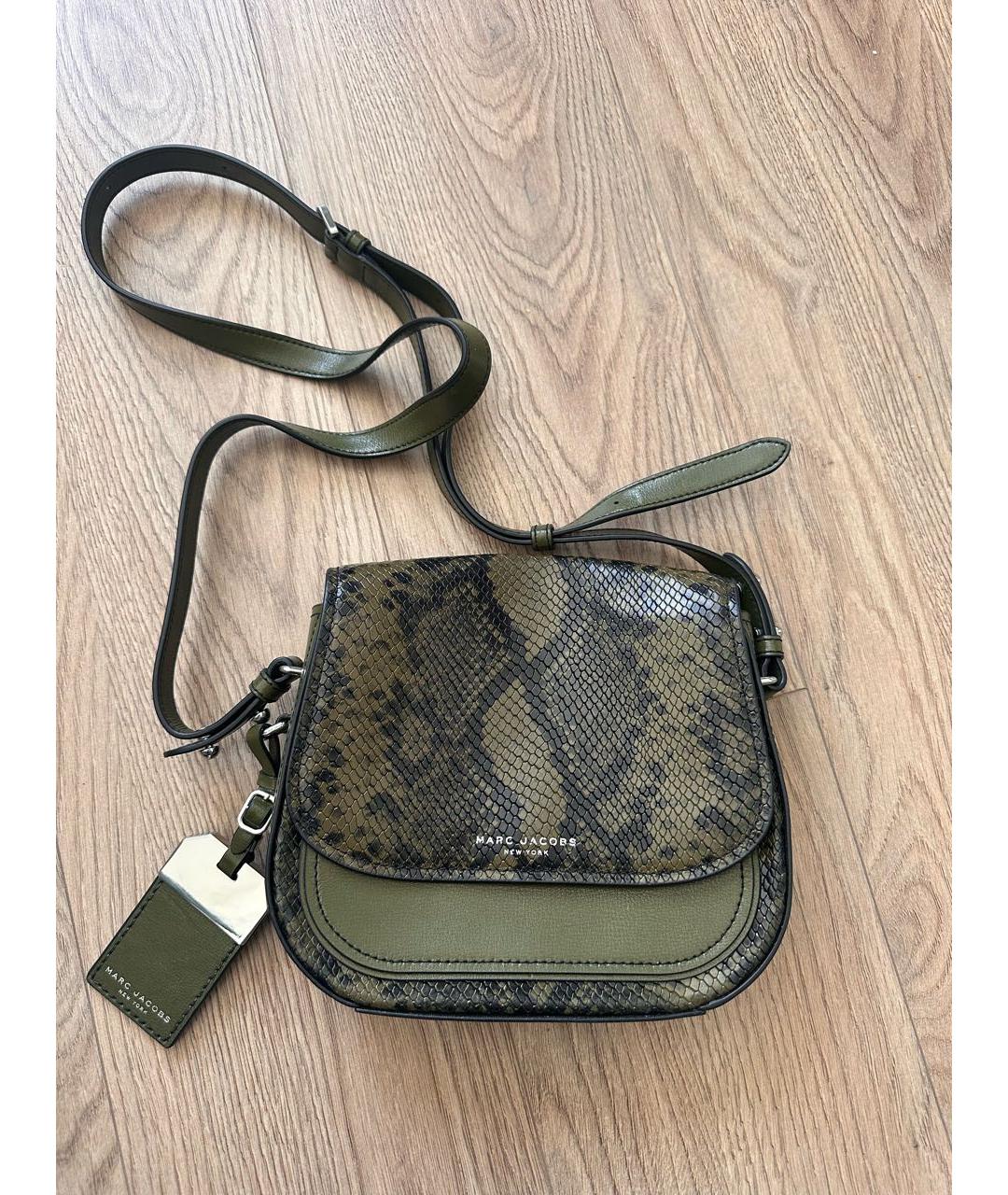 MARC JACOBS Хаки кожаная сумка через плечо, фото 9