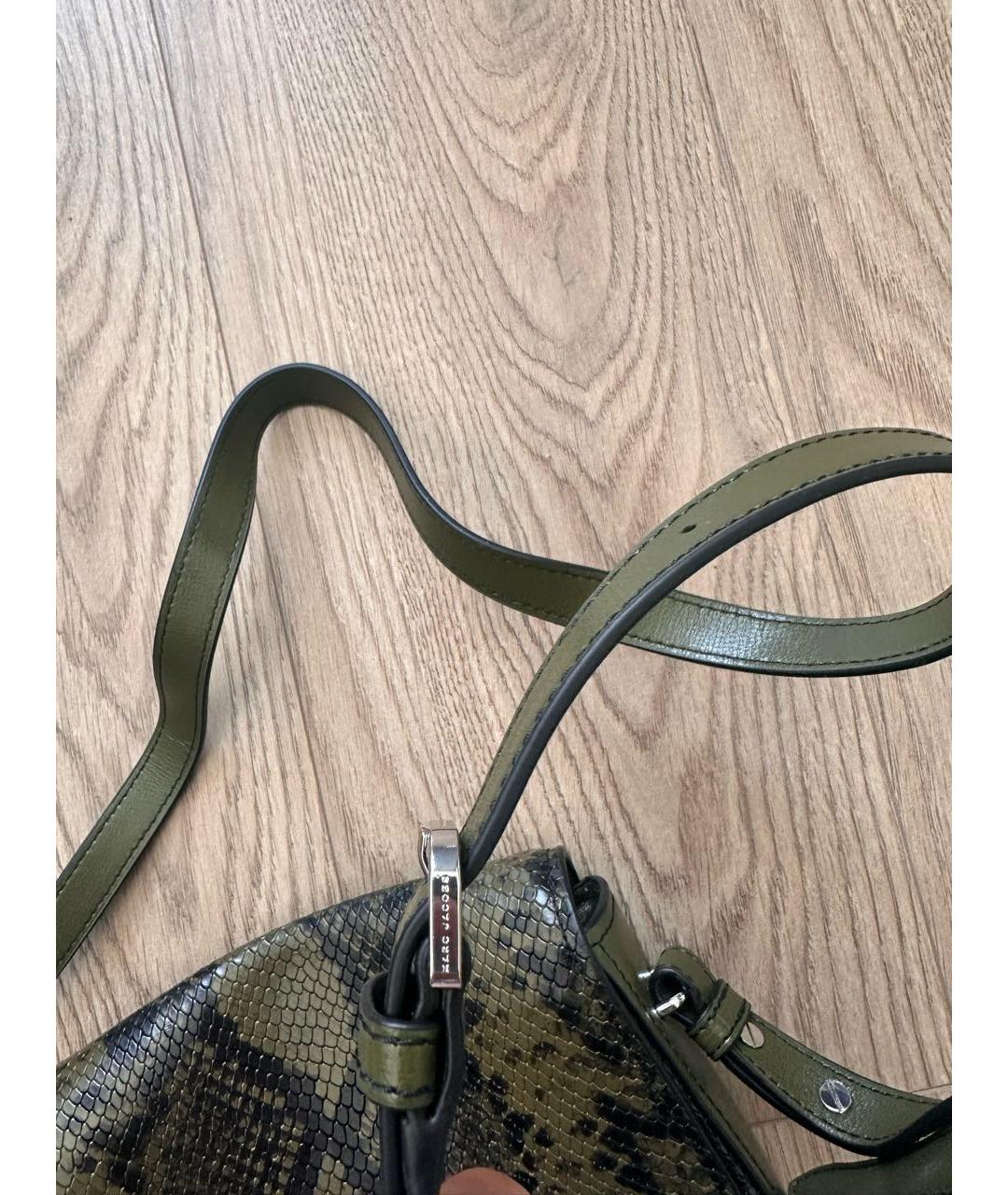 MARC JACOBS Хаки кожаная сумка через плечо, фото 5