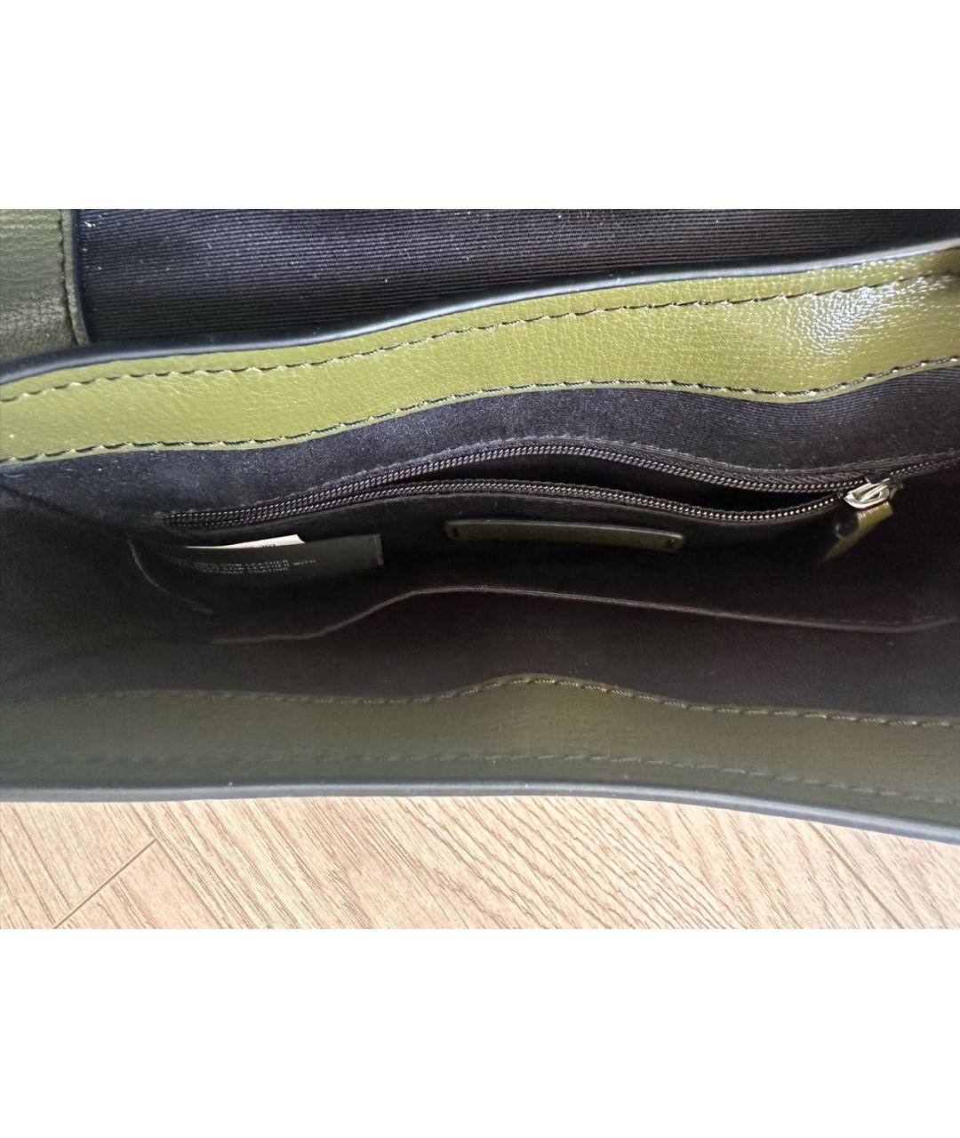 MARC JACOBS Хаки кожаная сумка через плечо, фото 7